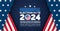 USA 2024 Presidential Elections Event Banner, background, card, poster design.