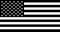 USA American flag, black and white, vector illustration.