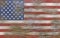 USA, American flag painted on old wood