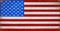 USA, American flag painted on old wood plank background