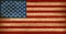 USA, American flag painted on old wood plank background