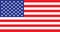 USA American single flag, official USA flag, vector illustration.