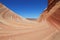 USA, Arizona/Coyote Buttes: Entrance to the The Wave