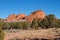 USA, Arizona: Coyote Buttes South - Landscape with Sandstone Buttes and Junipers
