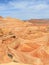 USA,Arizona: Coyote Buttes - The WAVE with Trail Landscape