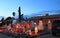 USA, Arizona: Front Yard Christmas Lights