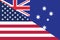 USA Australia friendship national flag cooperation diplomacy country emblem