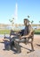 USA, AZ/Fountain Hills: Abraham Lincoln Statue
