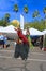 USA, AZ/Tempe: Festival Entertainers - Stilt Walkers/Bird Costumes