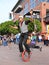 USA, AZ/Tempe - Unicyclist Jamey Mossengren - Street Performance