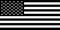 usa black and white flag