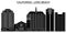 Usa, California Long Beach architecture vector city skyline, travel cityscape with landmarks, buildings, isolated sight