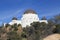 USA, California, Los Angeles: Griffith Observatory with Open Planetarium Dome