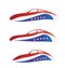 USA car swooshes logo