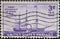 USA - Circa 1944: a postage stamp printed in the US showing the ship Savannah became the first steamship to cross the Atlantic Oce