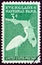 USA - CIRCA 1947: A stamp printed in USA shows Great Blue Heron and Map of Florida, circa 1947.