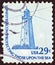 USA - CIRCA 1975: A stamp printed in USA from the `Americana` issue shows the Sandy Hook New Jersey Lighthouse