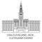 Usa,Cleveland, Jack , Cleveland Casino travel landmark vector illustration