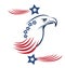 USA eagle pride stars and stripes vector symbol