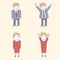USA election candidates characters illustration