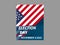 USA Election day poster. Brochure a4