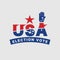 USA Election Vote Logo Badge Vector