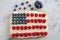 USA Flag Cake, Patriotic 4th of July Dessert