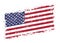 USA flag colorful grunge sticker