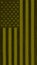 The USA flag hand-drawn. Patriotic vertical background or backdrop. An illustration, that looks like an army patch in olive or