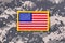 USA Flag patch with battle dress uniform