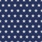 USA flag seamless pattern. White stars on a blue background