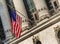 USA flag at Stock Exchange, NYC, USA