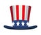 usa flag in tophat