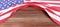 USA flag on wooden background, copy space, American National Holiday, July 4th