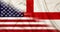 USA and Great Britain England Country flags