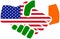 USA - Ireland / Handshake