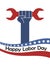 USA labor day poster