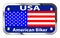 USA Motorcycle License Plate