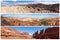 USA national parks landscape collage