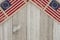 USA patriotic old flag on a weathered wood background