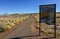 USA, PHENIX, ARIZONA- NOVEMBER 17, 2019:  information sign in Petrified Forest National Park, Arizona