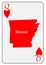 USA Playing Card Queen Hearts