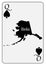 USA Playing Card Queen Spades