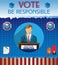 USA Presidential Election Be Responsible Banner