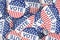 USA Presidential Election Campaign Badges, 3D rendering