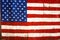 USA retro flag painting on wood