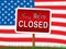 Usa Shutdown Sorry Closed Political Government Shut Down Means National Furlough