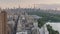 USA tourism background 4K aerial NYC, views on prestige residential building