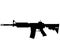 USA United States Army, United States Armed Forces  and United States Marine Corps - Police fully automatic machine gun Colt M4 /