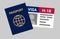 USA viza H-1B. Visa in the United States temporary work for foreign skilled workers in specialty occupation.